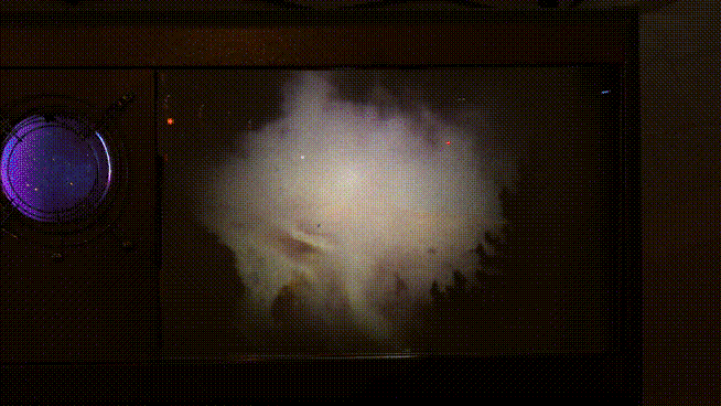 Animated GIF of the 8mm film projection