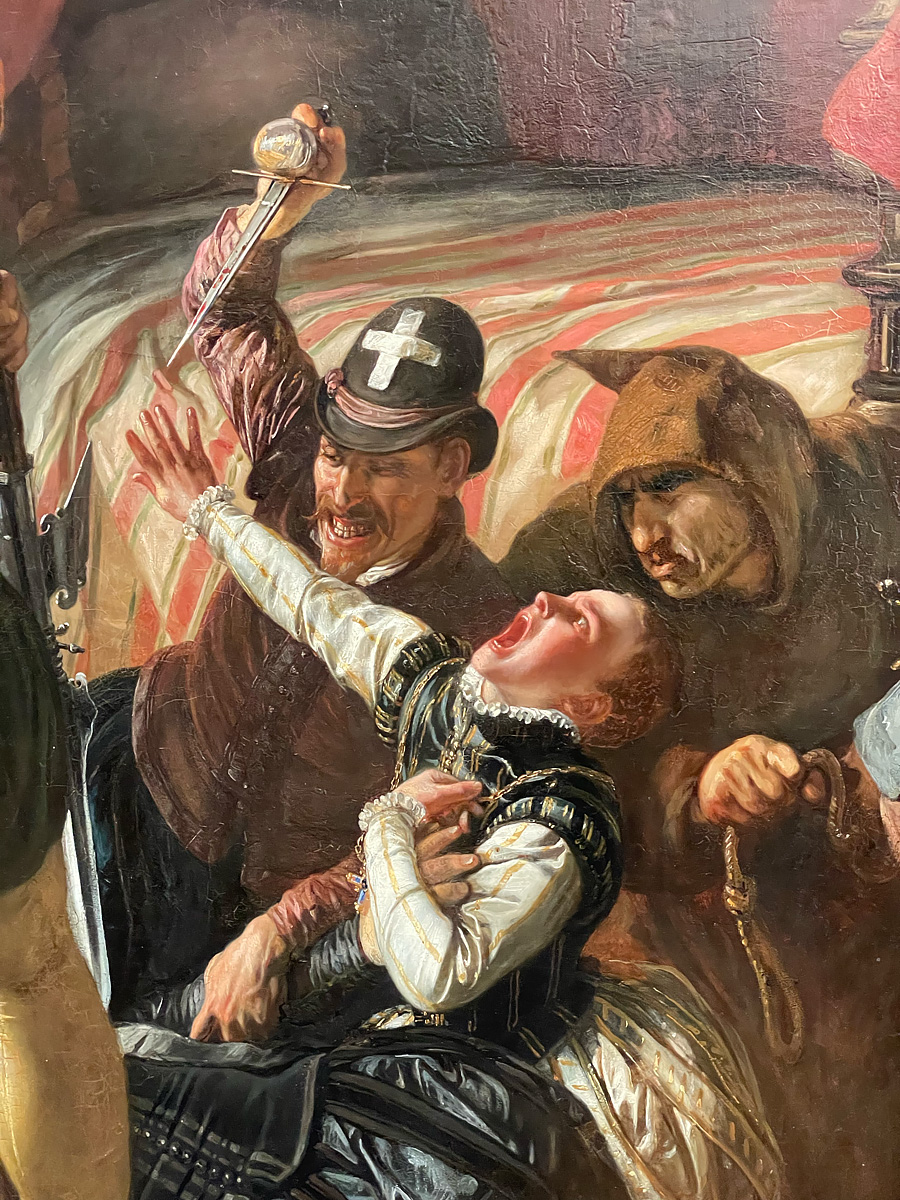 Painting of a boy crying