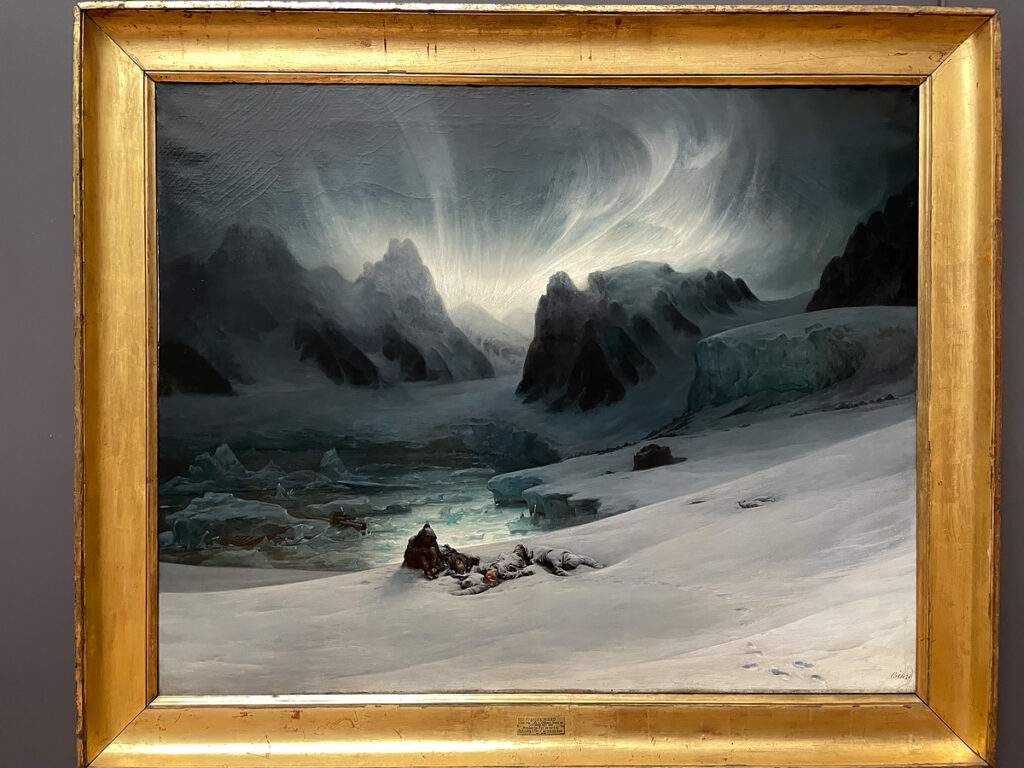 Painting of an arctic scene