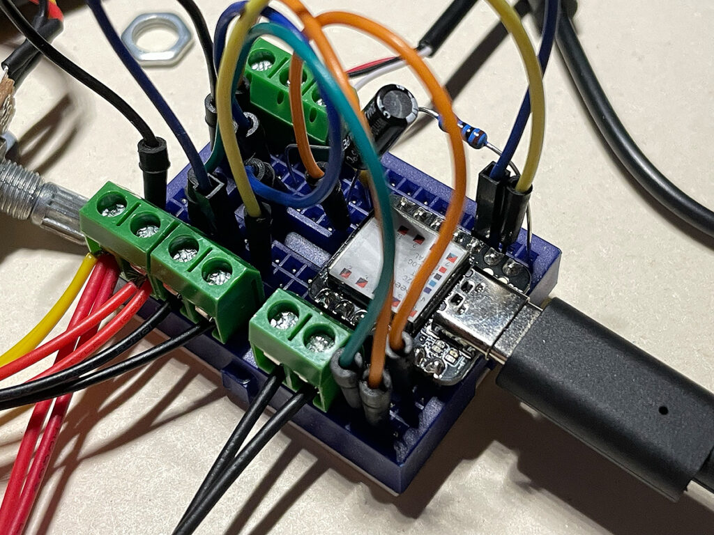 An assembled synthesizer