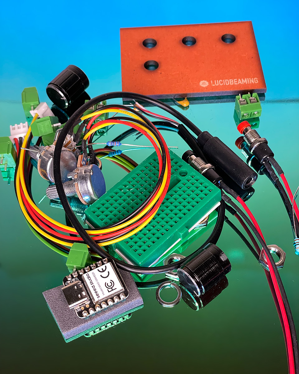 A collection of electronic parts