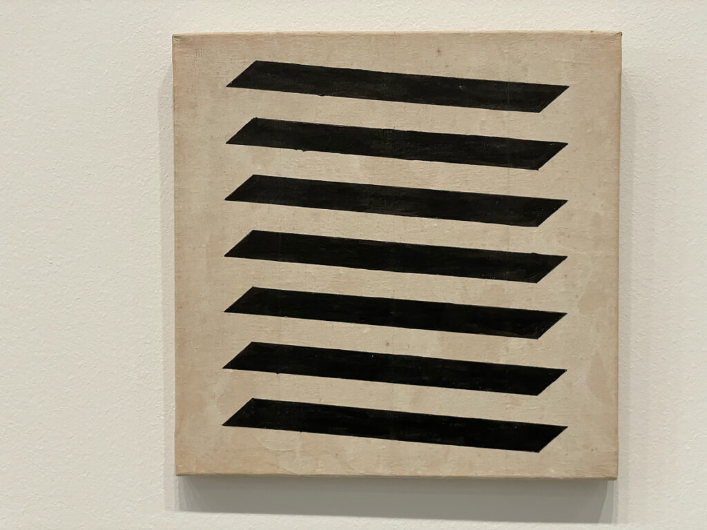 Abstract painting of lines