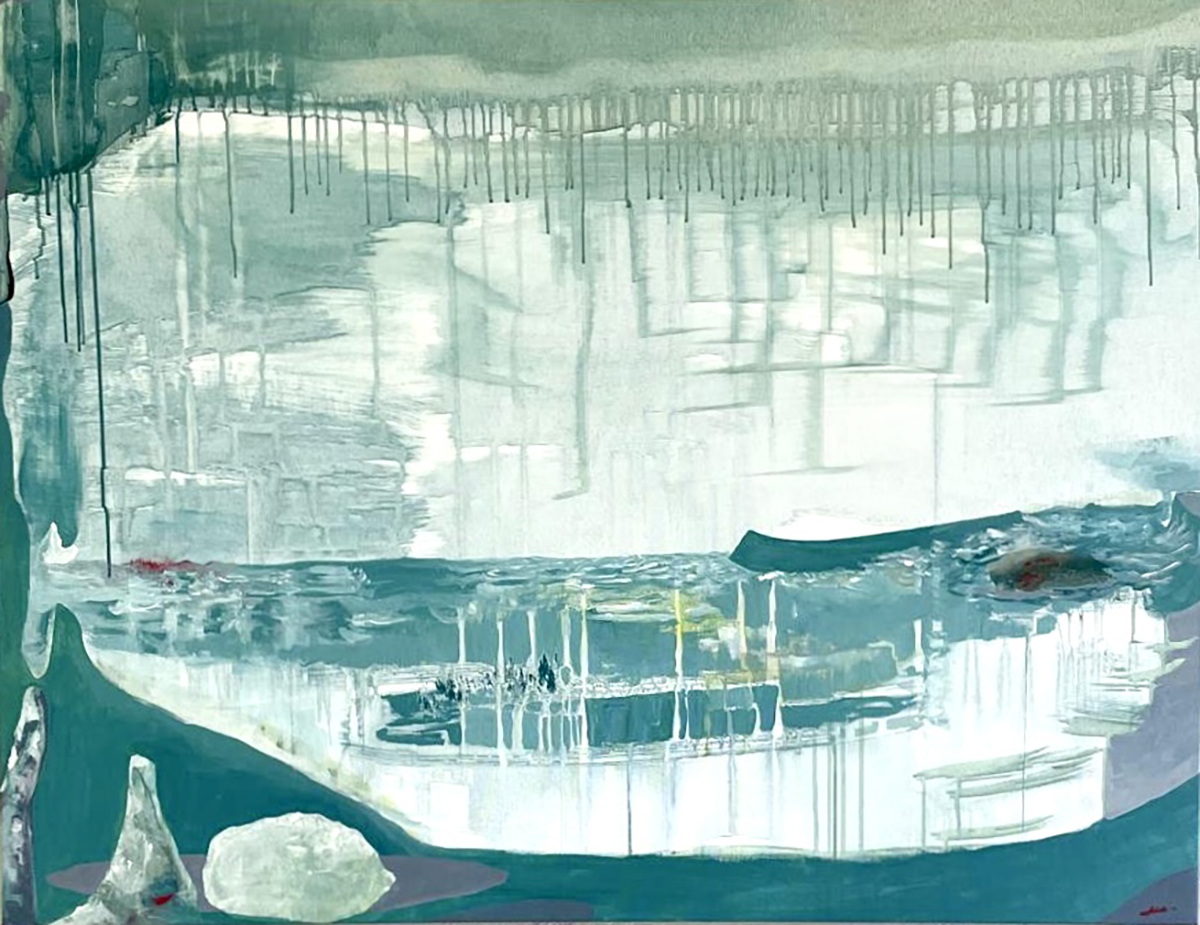 Glaciación: dark atmospheric composition of bodies and materials as vibrating forms